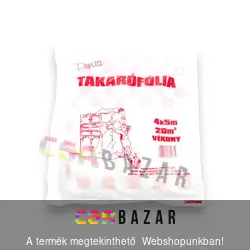 Takarófólia vékony 4x5 m 20m2