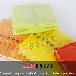 12 db-os színes csipesz krokodil