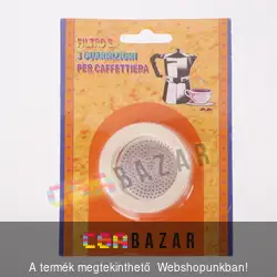 Gumigyűrű szűrővel 6 sz. kávéfőzőhöz (3 db)