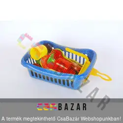 Mini Tányér készlet kosárban, piknik szett