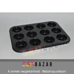 12-es teflonbevonatos muffinsütő