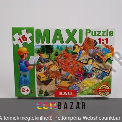 Maxi puzzle, munkagépek 16 db