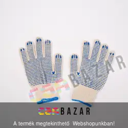 Hobby kesztyű, gumírozott tenyérrésszel 10-es