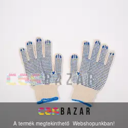 Hobby kesztyű, gumírozott tenyérrésszel 9-es