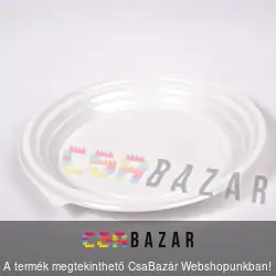 Eldobható lapos tányér 215mm 50db/csomag