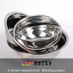 Inox keverőtál 30cm