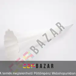 Leszúrós sírváza tölcsér alakú 40 cm-es fehér