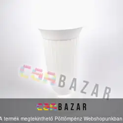 Talpas bordás kerek sírváza 30 cm-es