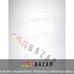 Fali polc, 4 részes, fém