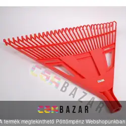 Lombseprű, lombgereblye műanyag 75 cm, egyenes