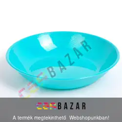 Színes műanyag mély tányér