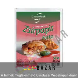 Háztartási zsírpapír 60x80 cm 5 ív