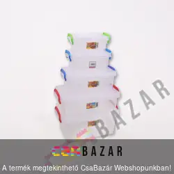 Szögletes tárolódoboz füllel 3L