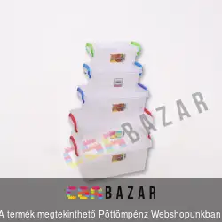 Szögletes tárolódoboz füllel 1L