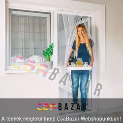 Rovarháló ajtóra 220cmx100cm fehér
