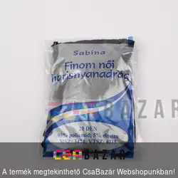 Finom női harisnyanadrág fekete 3-4 méret