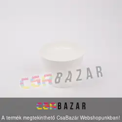 Műanyag virágcserép fehér 8 cm