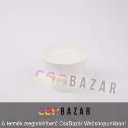 Műanyag virágcserép fehér 10 cm