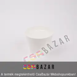 Műanyag virágcserép fehér 18 cm