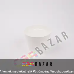 Műanyag virágcserép fehér 20 cm