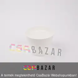 Műanyag virágcserép fehér 22 cm