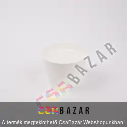 Műanyag virágcserép fehér 24 cm