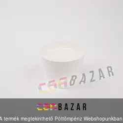 Műanyag virágcserép fehér 34 cm