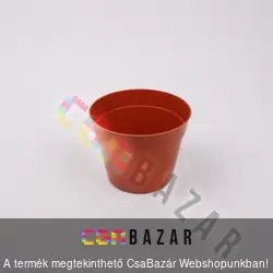 Műanyag virágcserép terrakotta 10 cm
