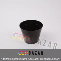 Műanyag virágcserép sötét barna 10 cm