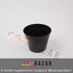 Műanyag virágcserép sötét barna 12 cm
