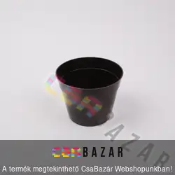 Műanyag virágcserép sötét barna 27 cm