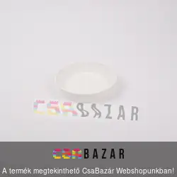 Műanyag virágcserép alátét fehér 8 cm