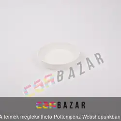 Műanyag virágcserép alátét fehér 10 cm