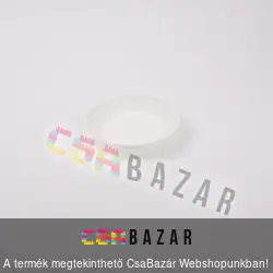Műanyag virágcserép alátét fehér 12 cm