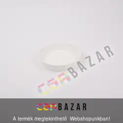 Műanyag virágcserép alátét fehér 14 cm