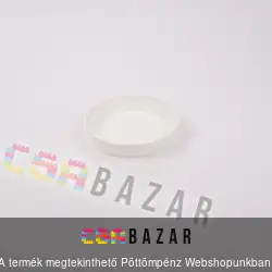 Műanyag virágcserép alátét fehér 18 cm