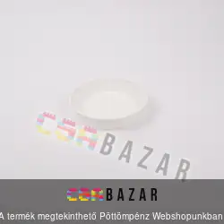 Műanyag virágcserép alátét fehér 30 cm