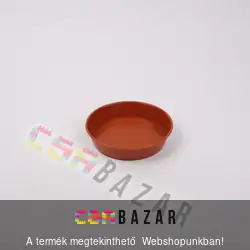 Műanyag virágcserép alátét terrakotta 10 cm
