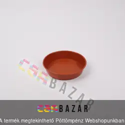 Műanyag virágcserép alátét terrakotta 12 cm
