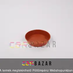 Műanyag virágcserép alátét terrakotta 14 cm