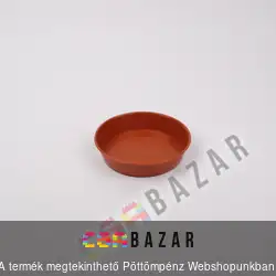Műanyag virágcserép alátét terrakotta 18 cm