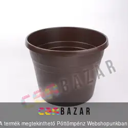 Peremes virágcserép sötétbarna 38cm