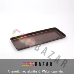 Balkonláda alátét sötétbarna 43cm