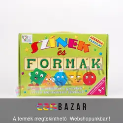 Színek és formák készségfejlesztő társasjáték