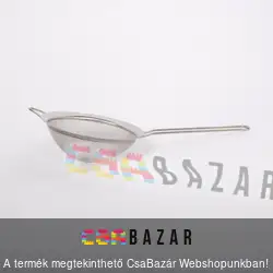 Inox nyeles szűrő 12 cm
