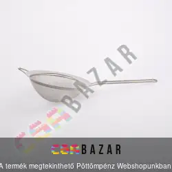 Inox nyeles szűrő 14 cm