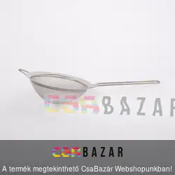 Inox nyeles szűrő 16 cm