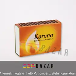 Korona biztonsági gyufa 10 db/csomag