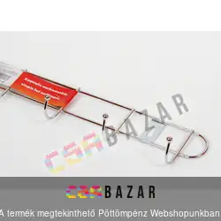 8 akasztós króm fogas