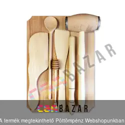 7 részes fa konyhai szett